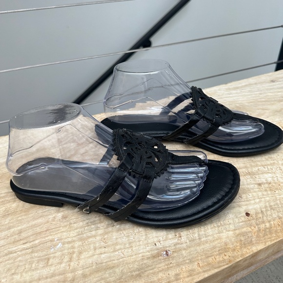 Circus by Sam Edelman Black Slip-On Sandals | Summer Beach Casual | Size 9 - Picture 11 of 14